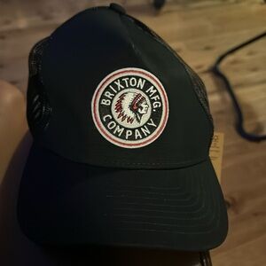 Brixton Mfg company black rival c pm SnapBack hat o/s